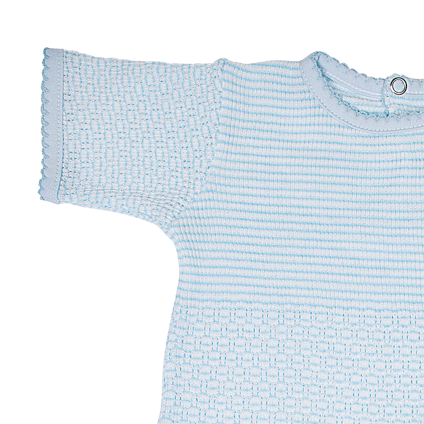 Paty Knit Romper with Pima Binding (Short Sleeve) #266SSJ