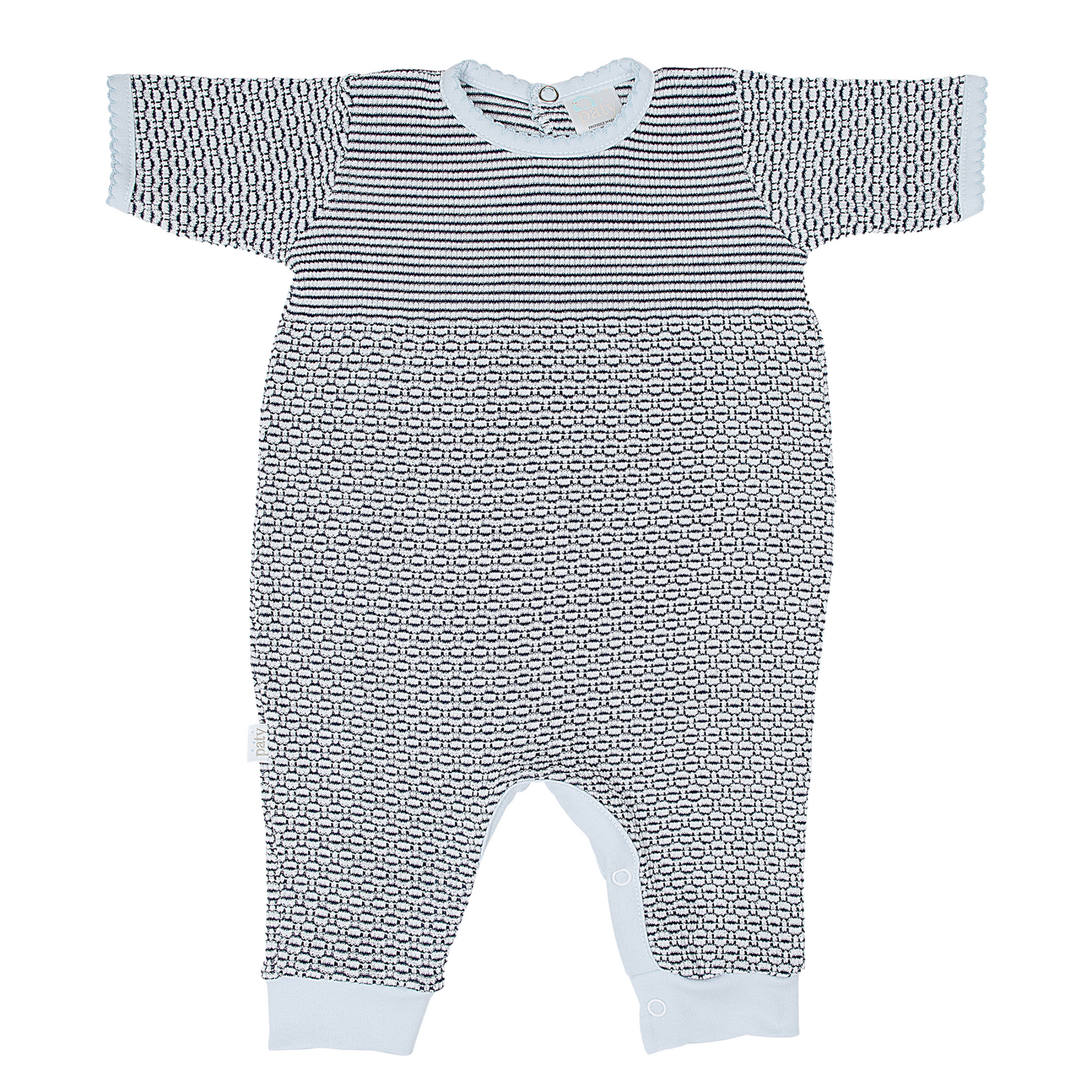 Paty Knit Romper with Pima Binding (Short Sleeve) #266SSJ
