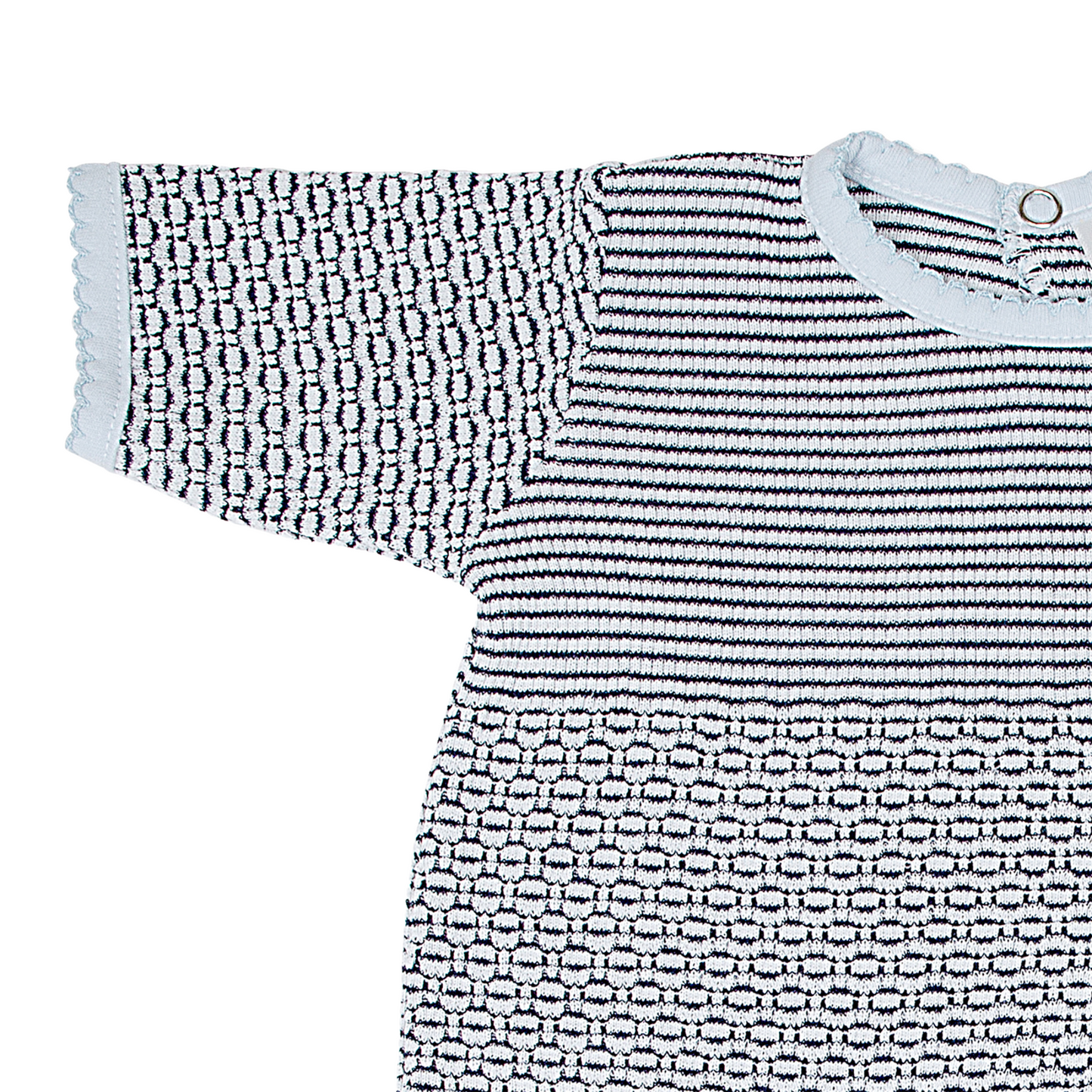 Paty Knit Romper with Pima Binding (Short Sleeve) #266SSJ