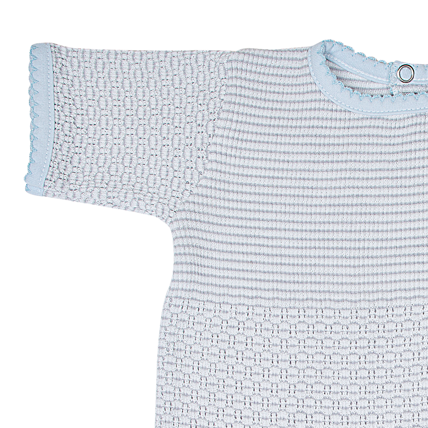 Paty Knit Romper with Pima Binding (Short Sleeve) #266SSJ