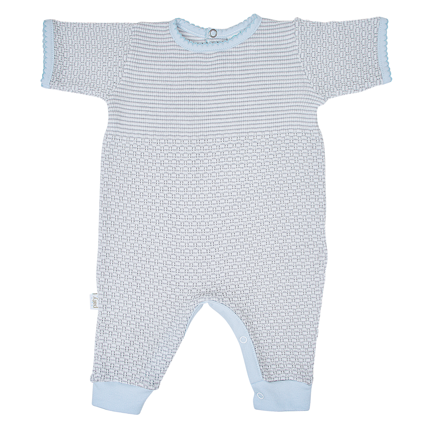 Paty Knit Romper with Pima Binding (Short Sleeve) #266SSJ