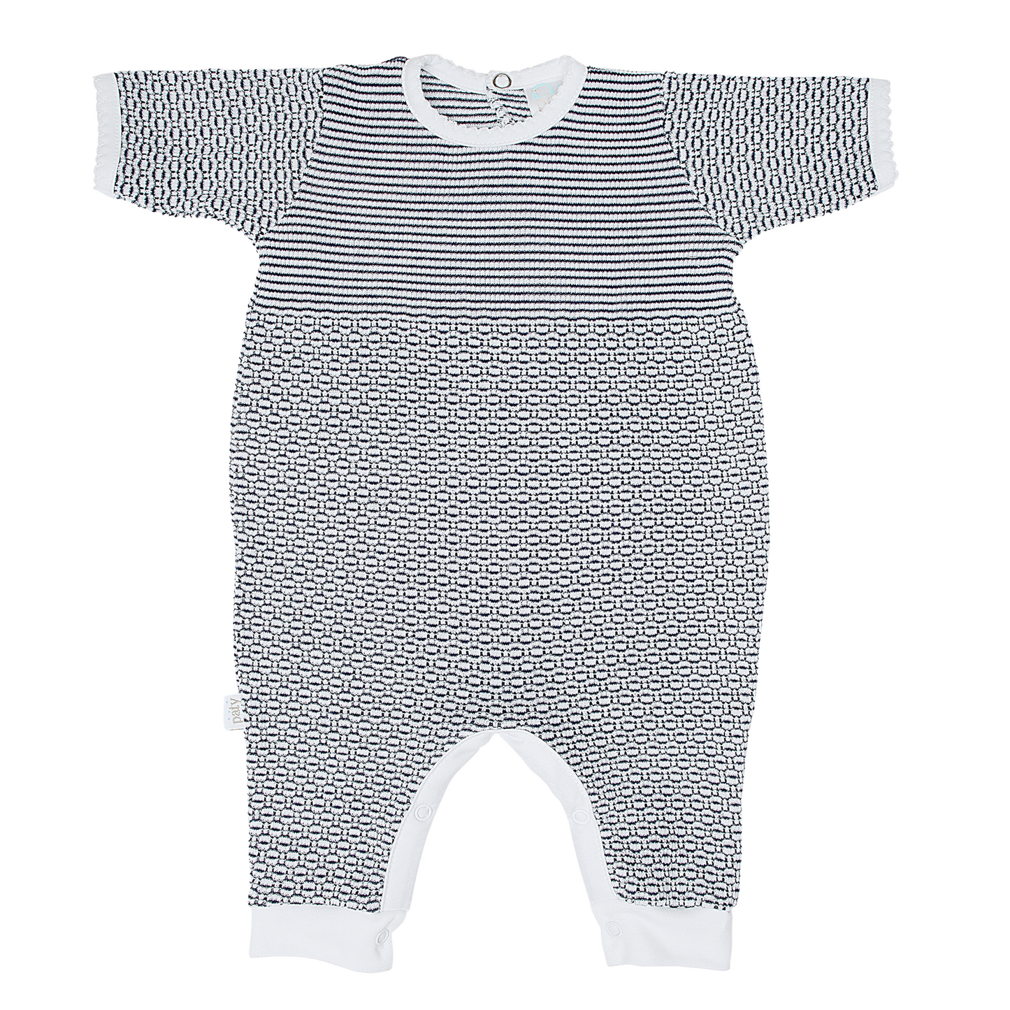 Paty Knit Romper with Pima Binding (Short Sleeve) #266SSJ