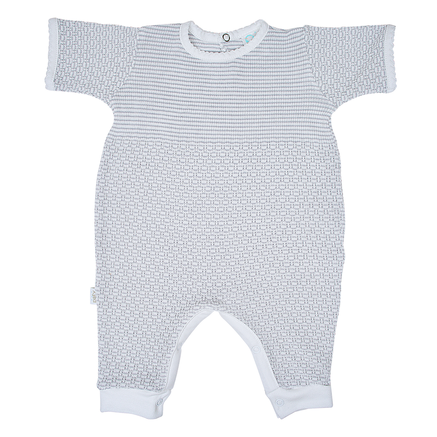 Paty Knit Romper with Pima Binding (Short Sleeve) #266SSJ