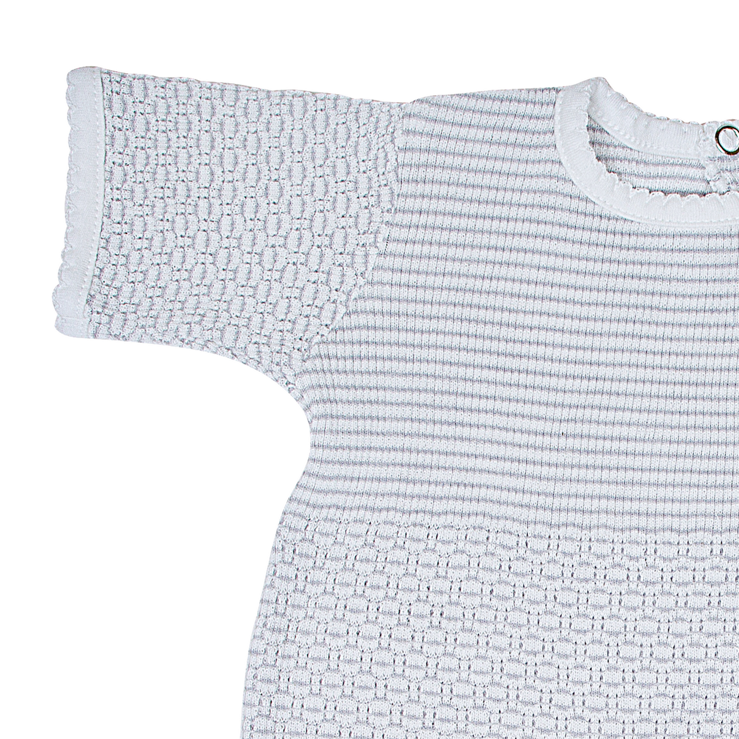 Paty Knit Romper with Pima Binding (Short Sleeve) #266SSJ
