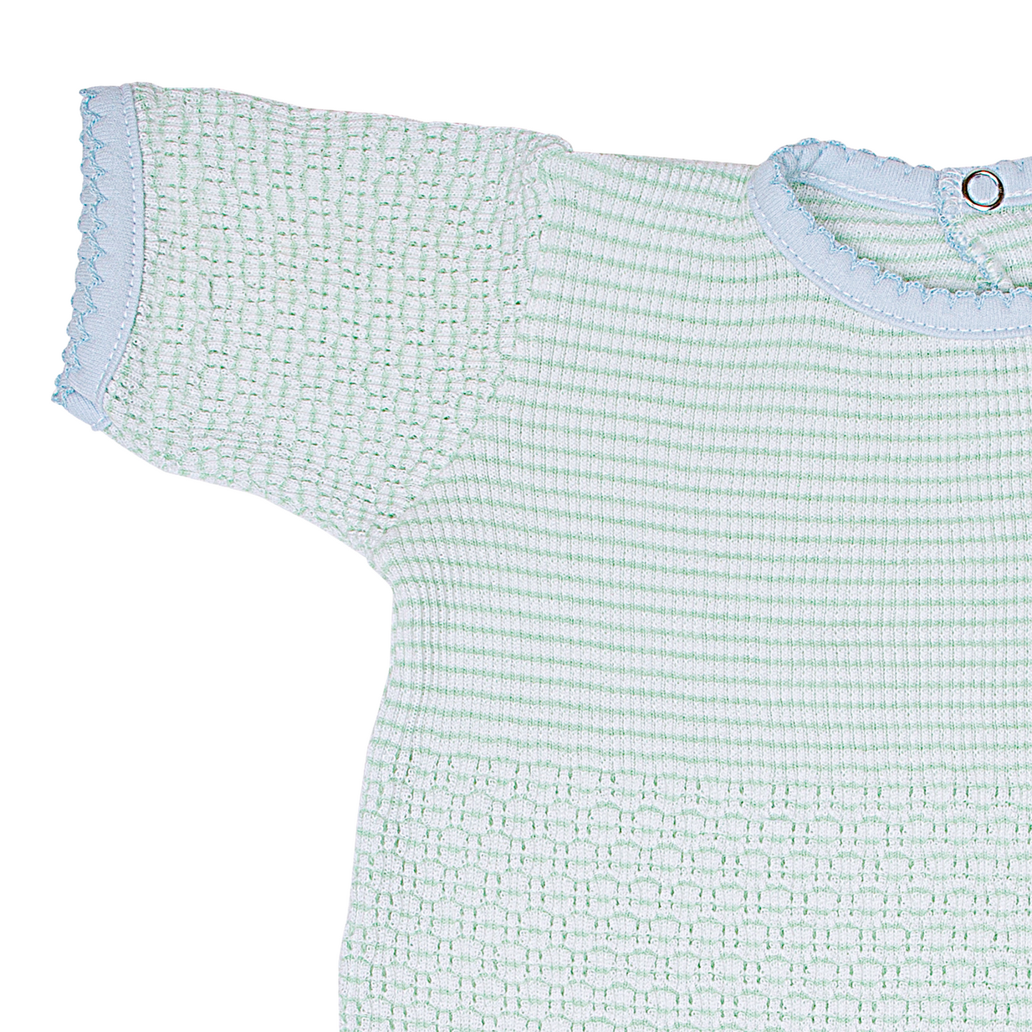 Paty Knit Romper with Pima Binding (Short Sleeve) #266SSJ