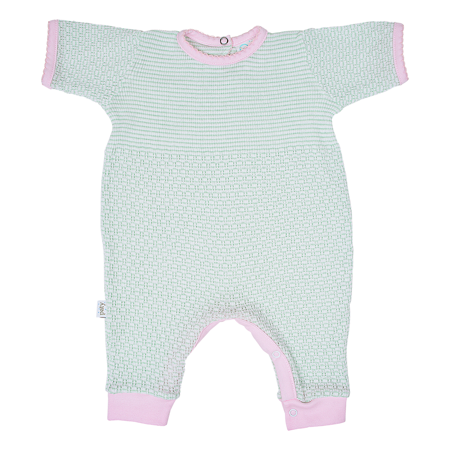 Paty Knit Romper with Pima Binding (Short Sleeve) #266SSJ