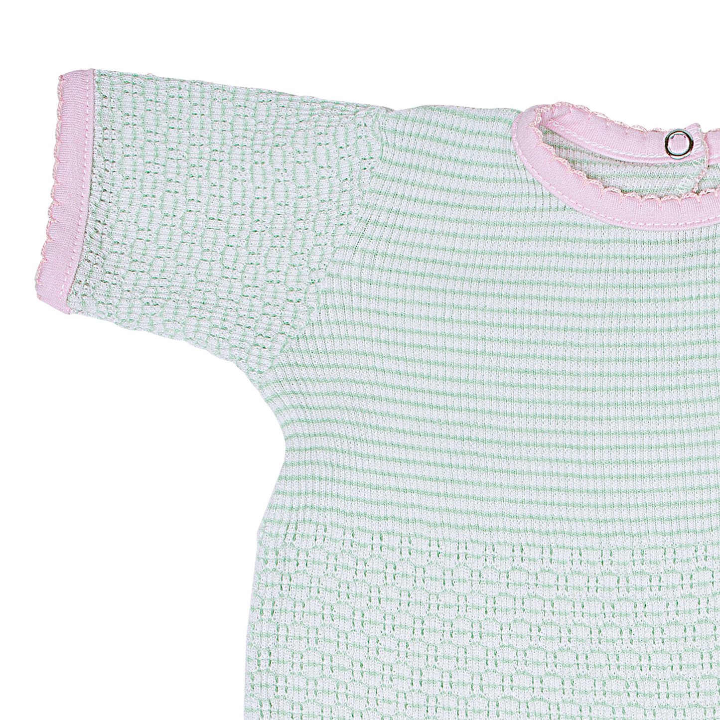Paty Knit Romper with Pima Binding (Short Sleeve) #266SSJ