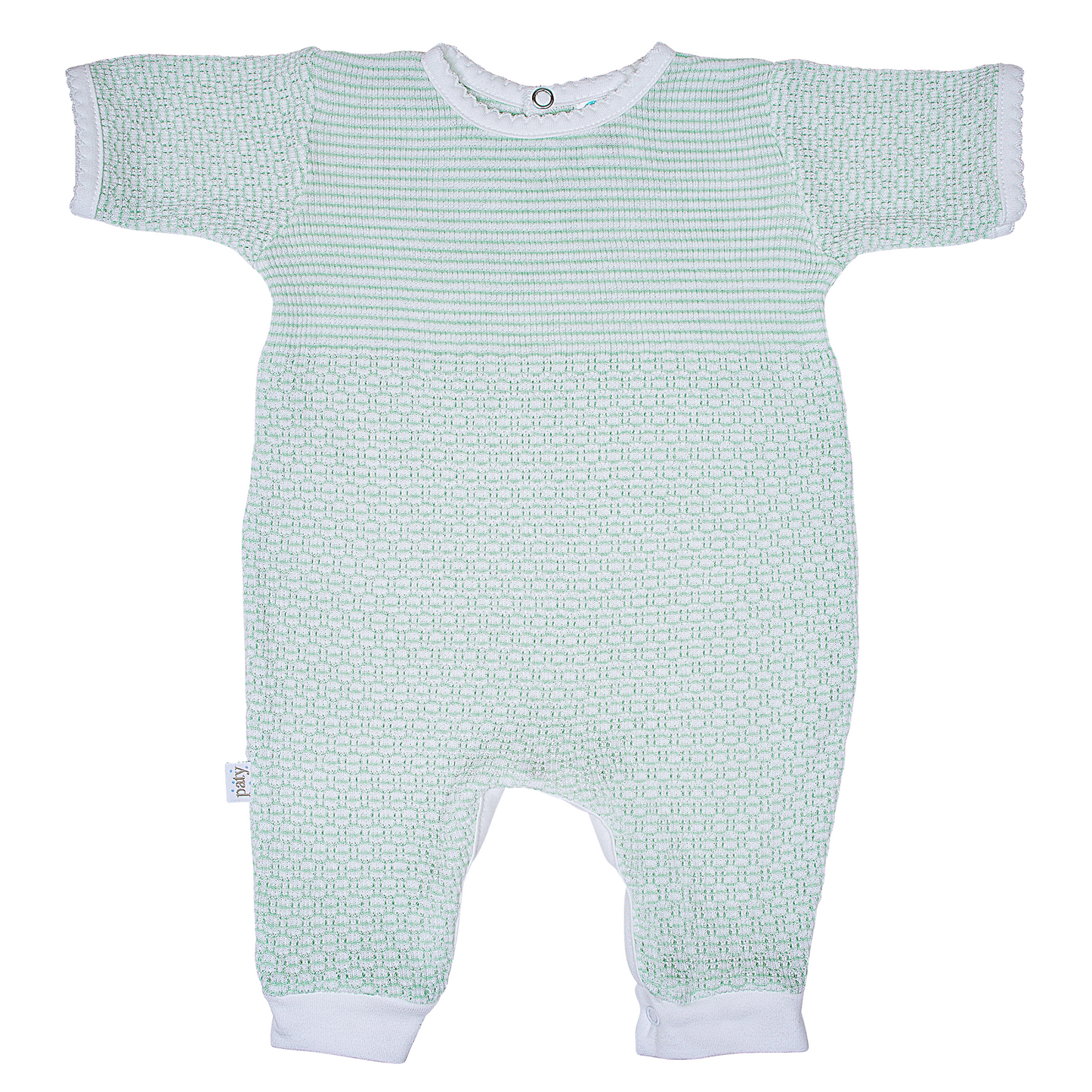 Paty Knit Romper with Pima Binding (Short Sleeve) #266SSJ