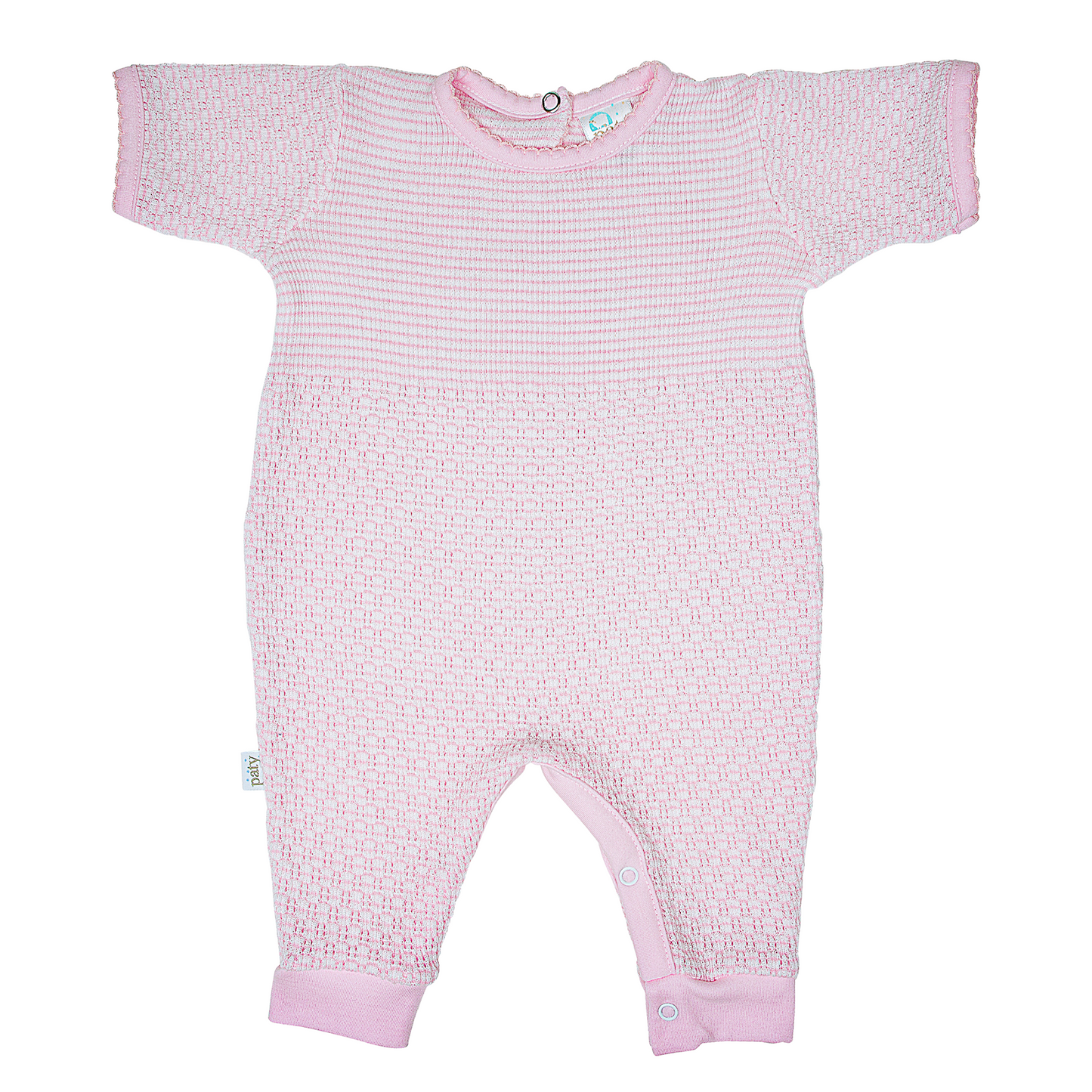 Paty Knit Romper with Pima Binding (Short Sleeve) #266SSJ