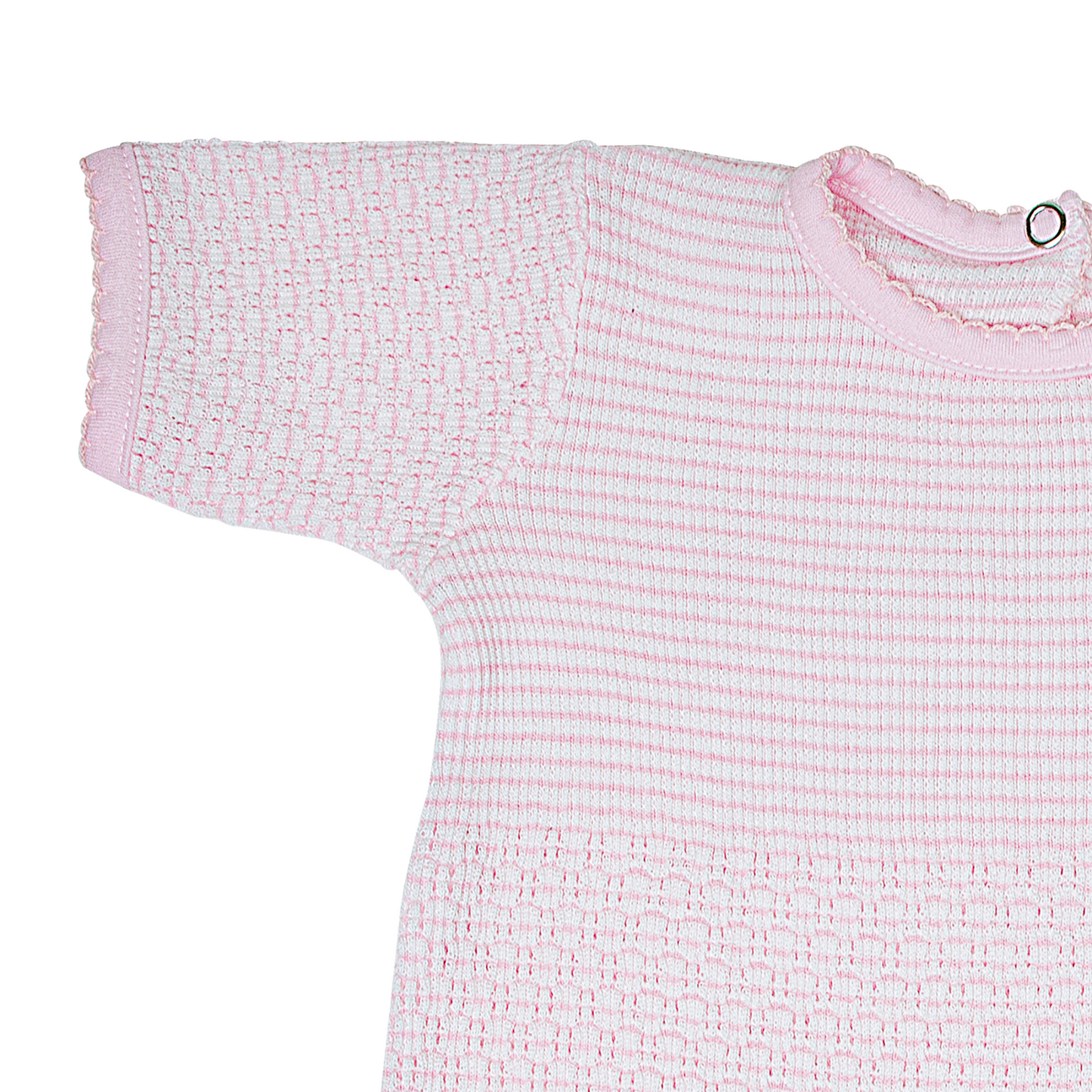 Paty Knit Romper with Pima Binding (Short Sleeve) #266SSJ