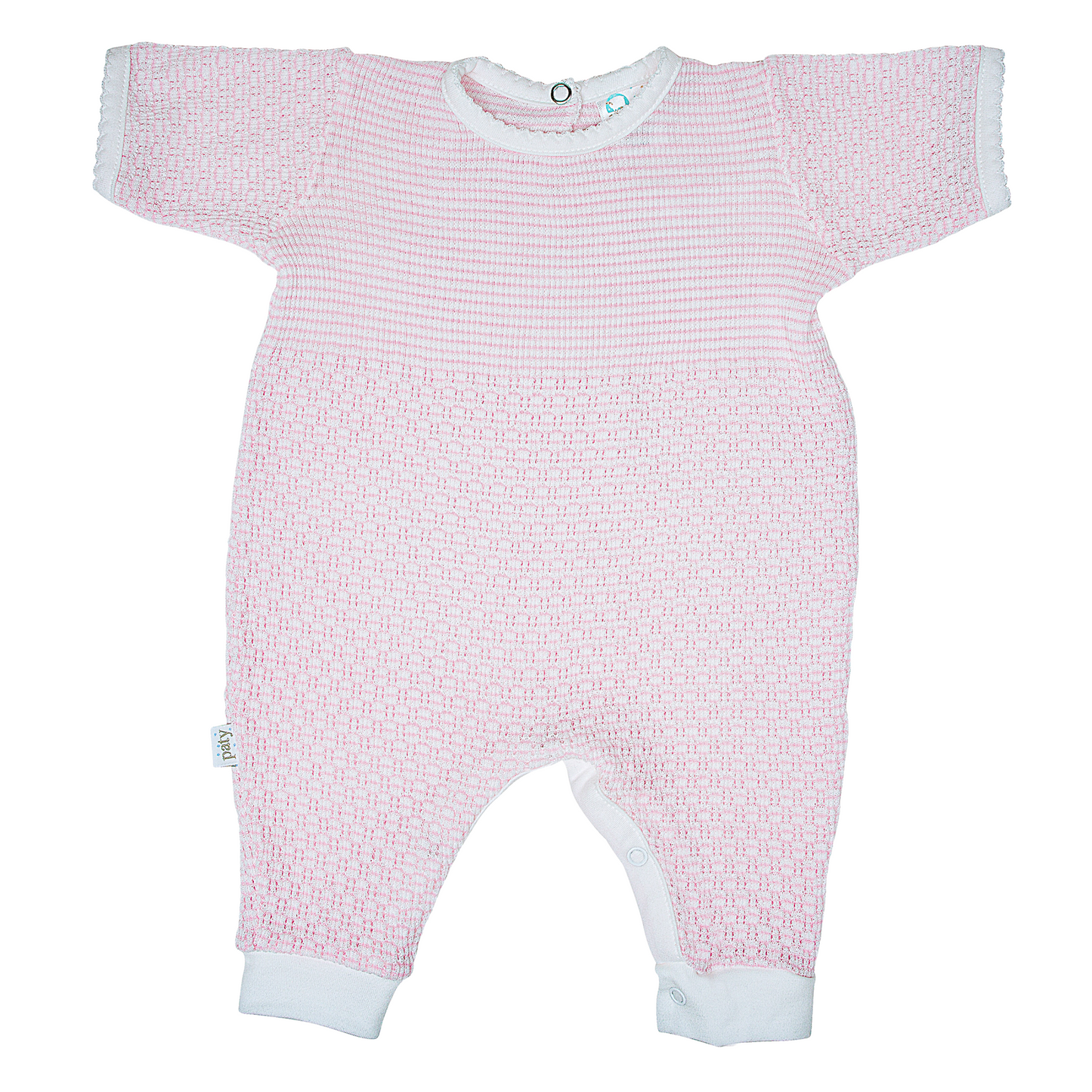 Paty Knit Romper with Pima Binding (Short Sleeve) #266SSJ
