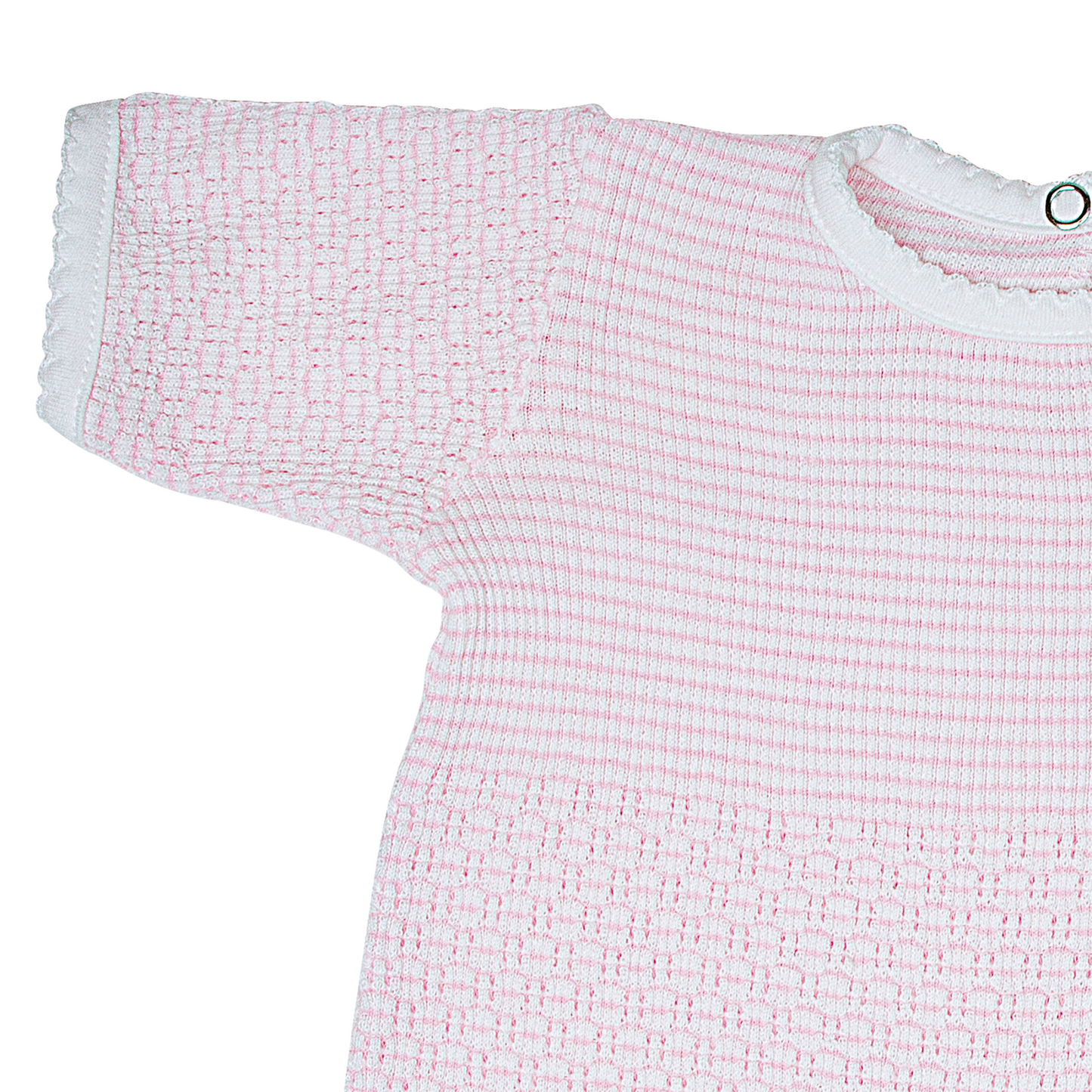 Paty Knit Romper with Pima Binding (Short Sleeve) #266SSJ