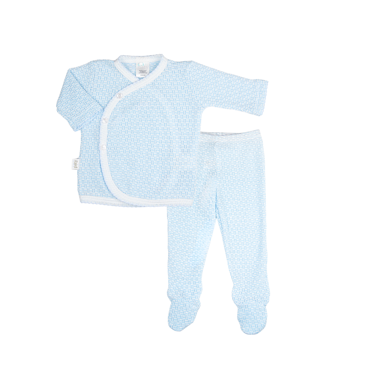 Paty Knit Kimono Footie Set for Newborn, 3 Months, 6 Months