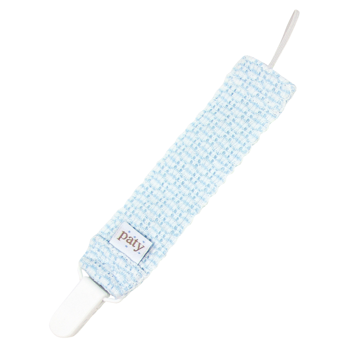 Paty Knit Solid Color Pacifier Clip