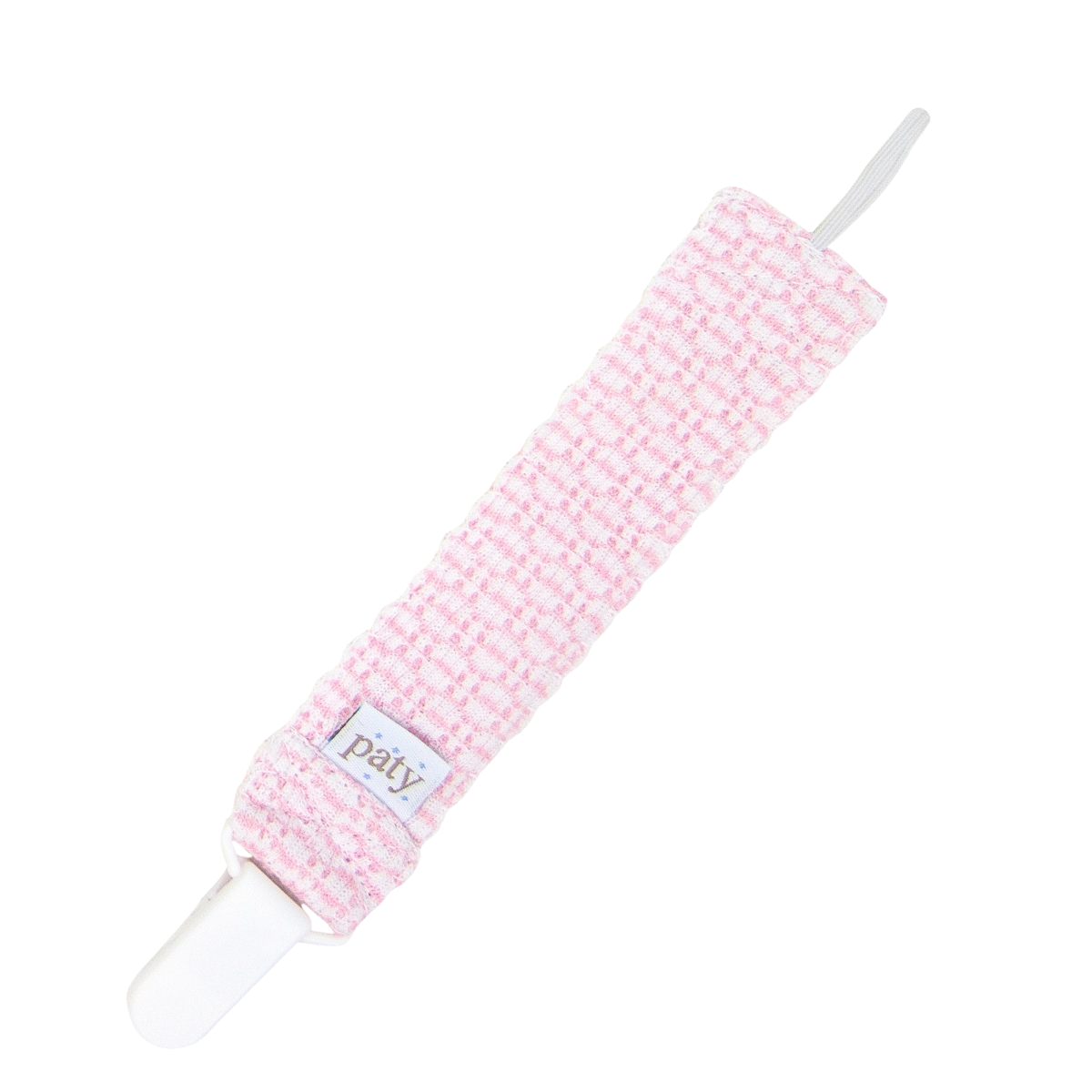 PatyKnit™ Solid Color Pacifier Clip