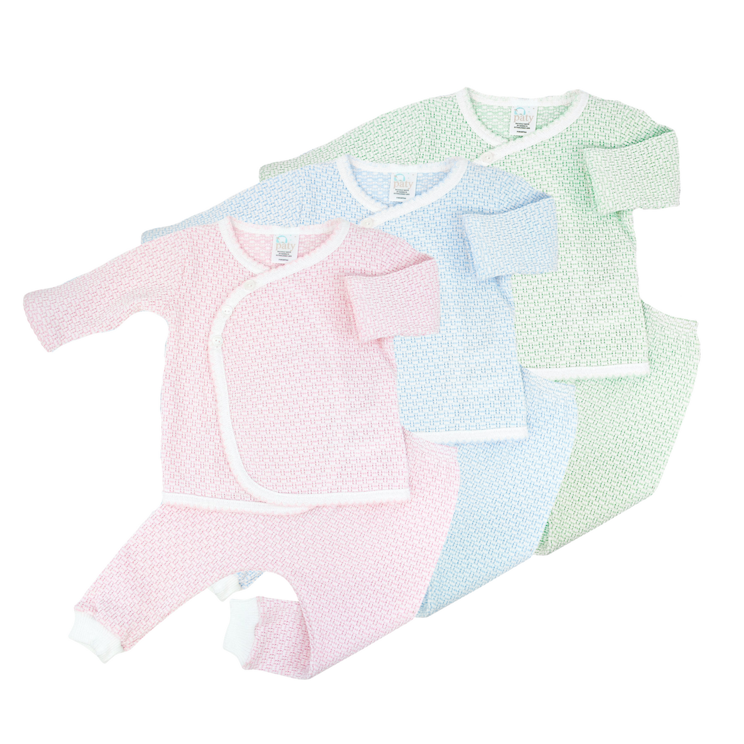Paty Knit Kimono Leggings Set in Solid Colors