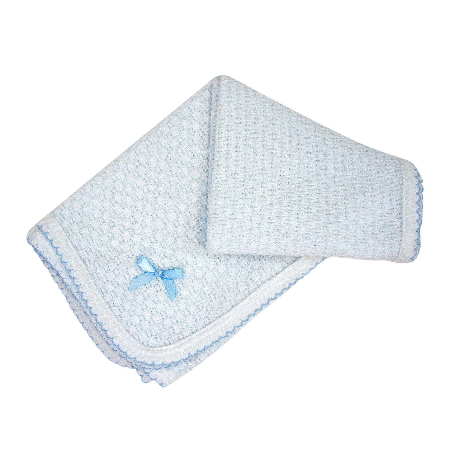 Paty Knit Receiving/Swaddle Blanket (Pinstripe)