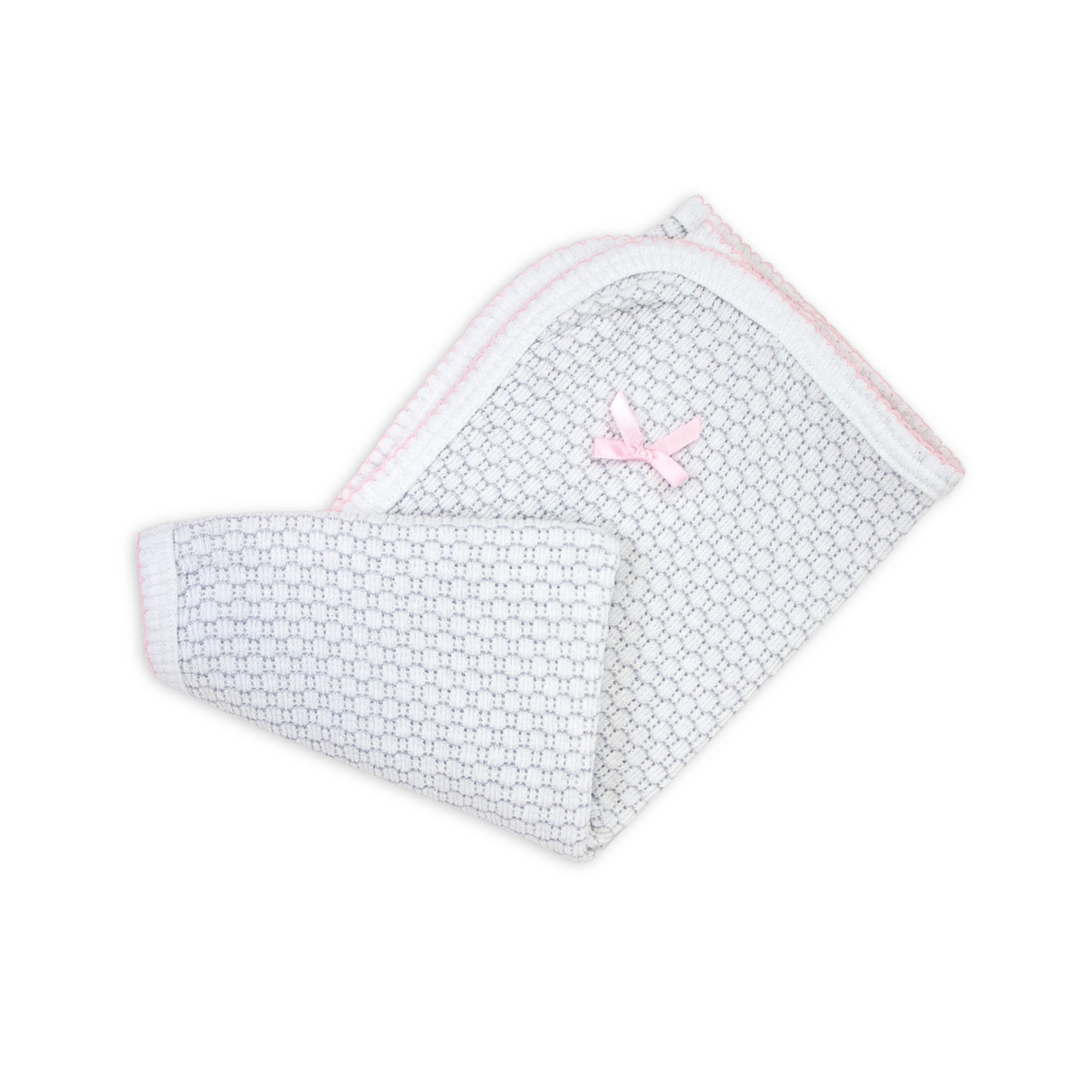 Paty Knit Receiving/Swaddle Blanket (Pinstripe)