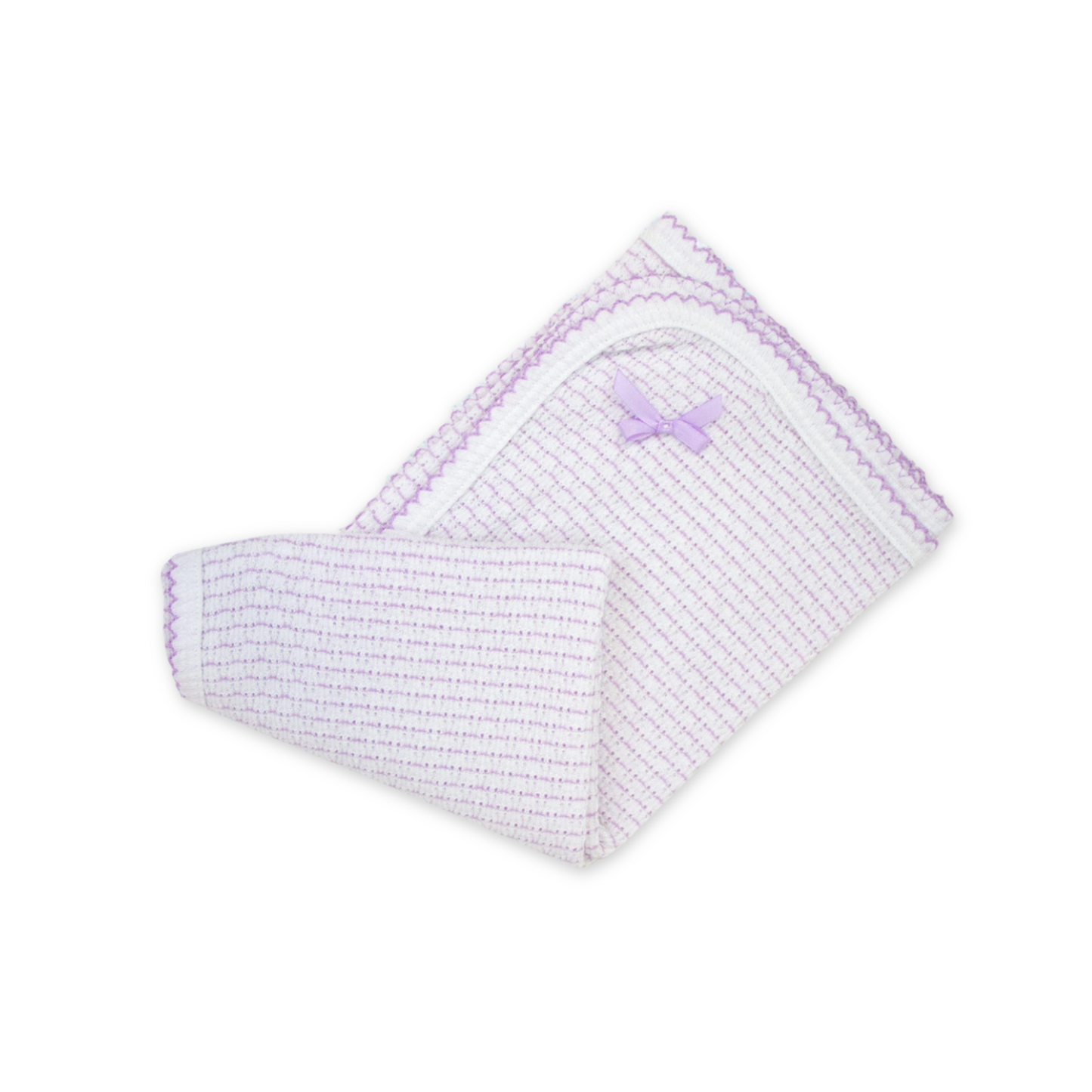 Paty Knit Receiving/Swaddle Blanket (Pinstripe)