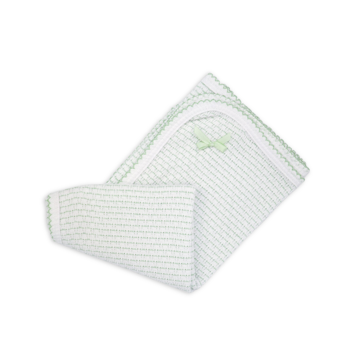 Paty Knit Receiving/Swaddle Blanket (Pinstripe)