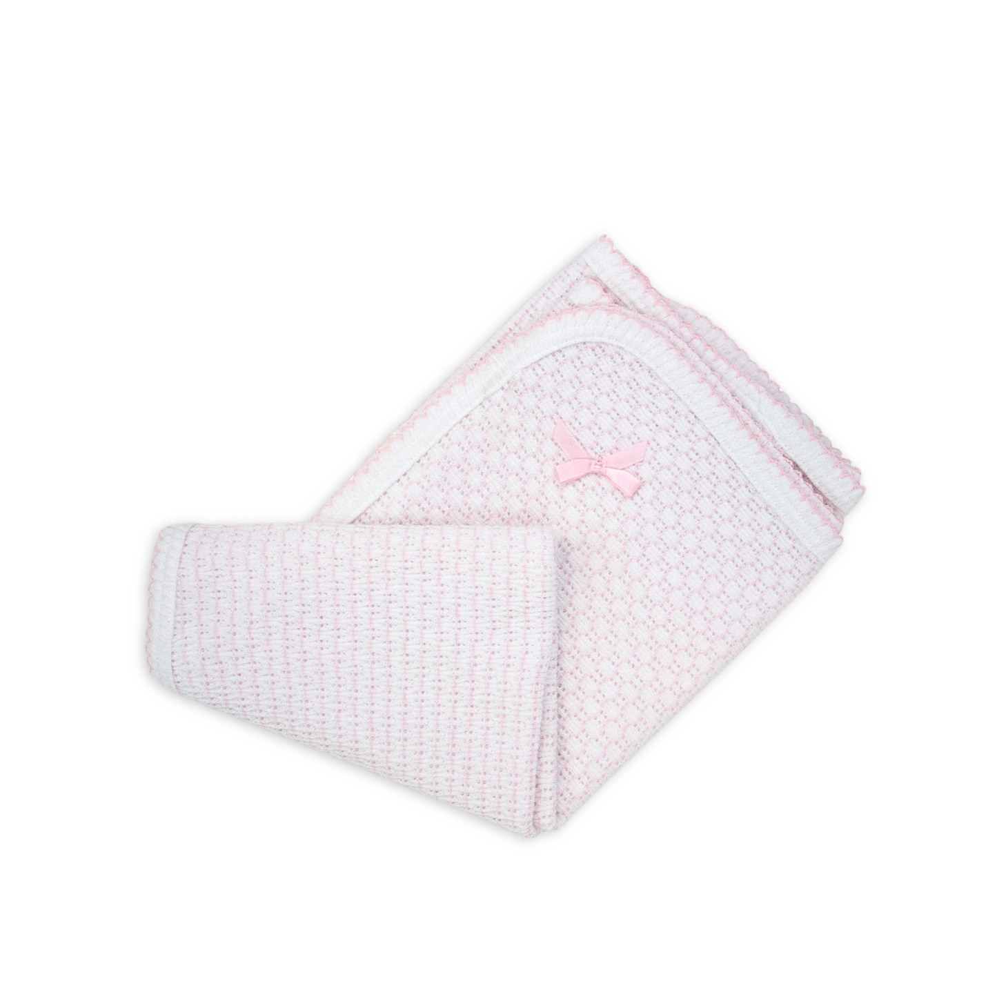 Paty Knit Receiving/Swaddle Blanket (Pinstripe)