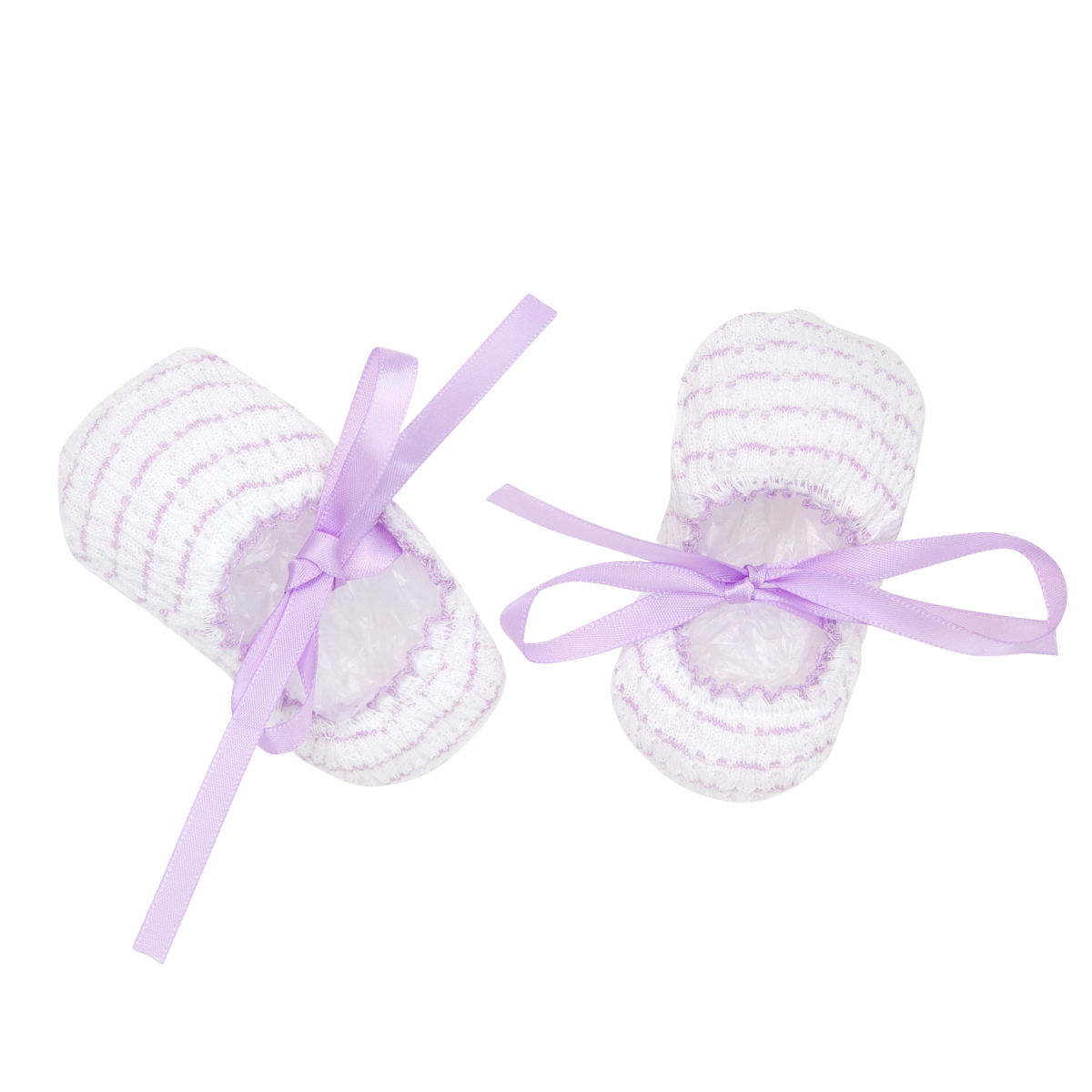 Paty Knit Pinstripe Ballet Slippers