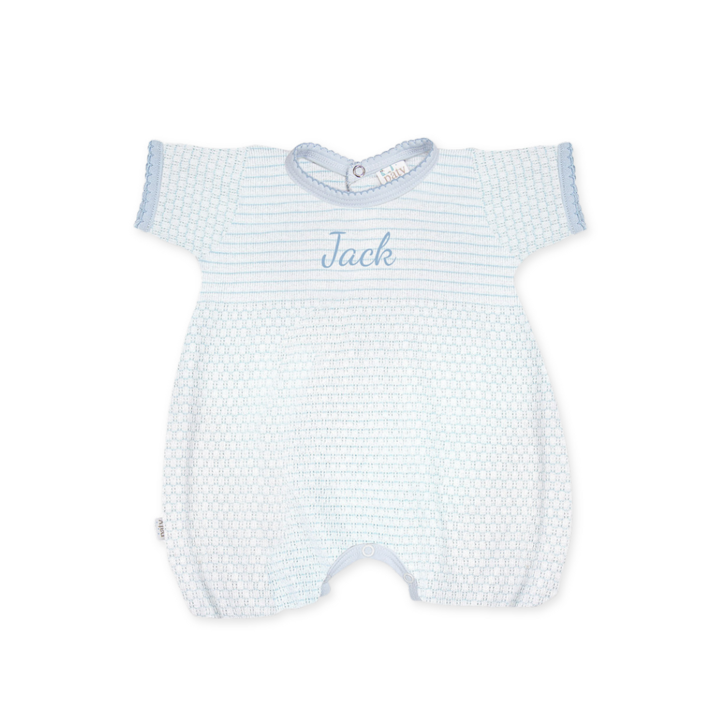 Paty Knit Monogrammed Bubble, Pima Binding #362JE