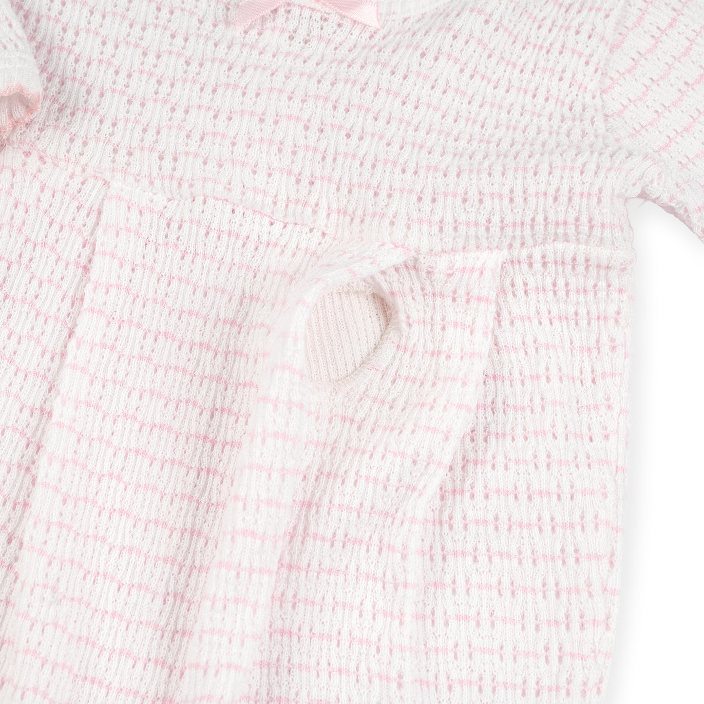 PatyPort™ Long Sleeve Pinstripe Romper