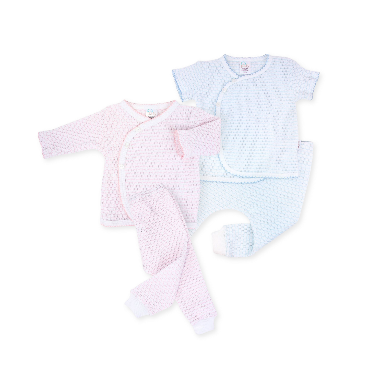 Paty Knit, 2 PC Kimono Set