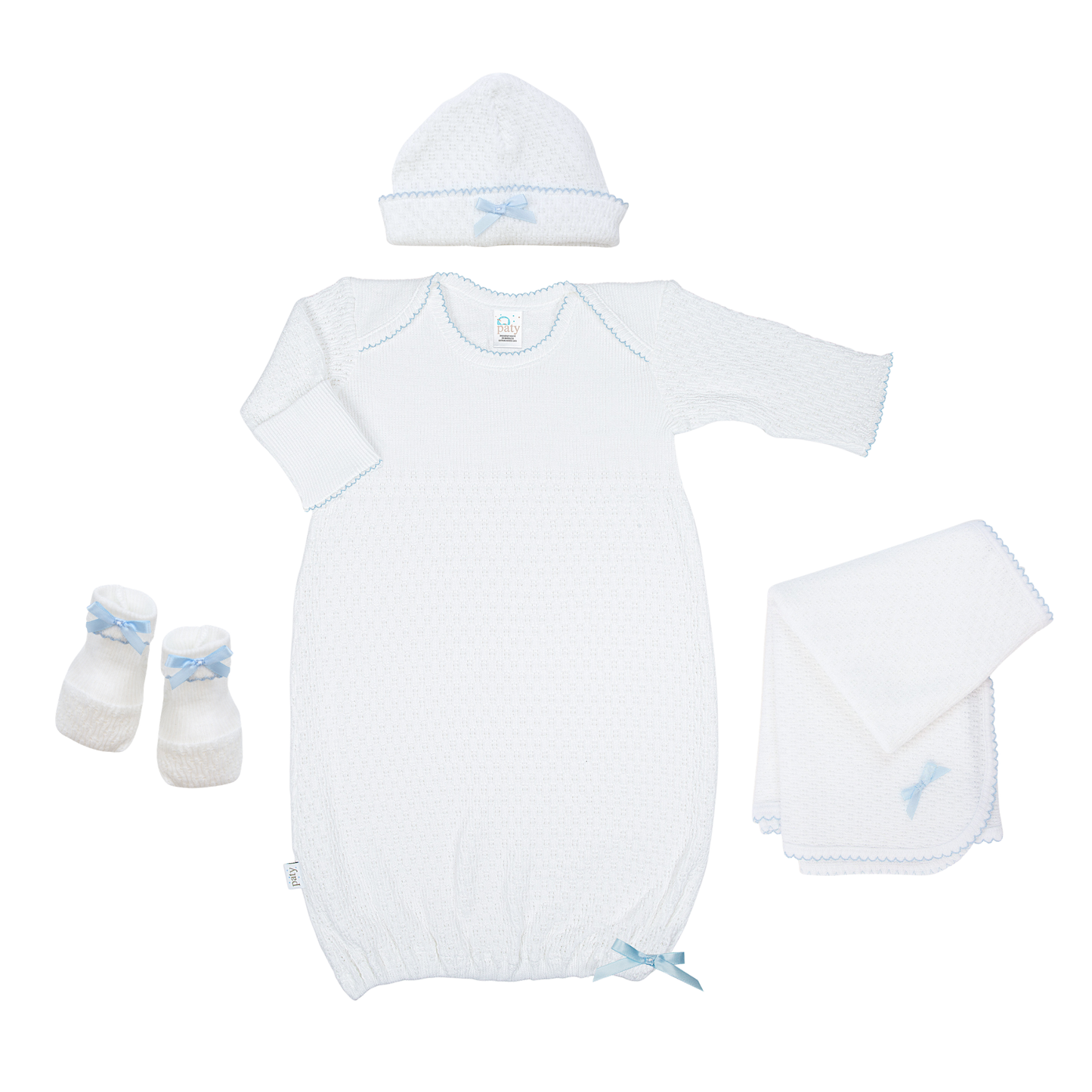 Paty Knit Newborn Gown Gift Set