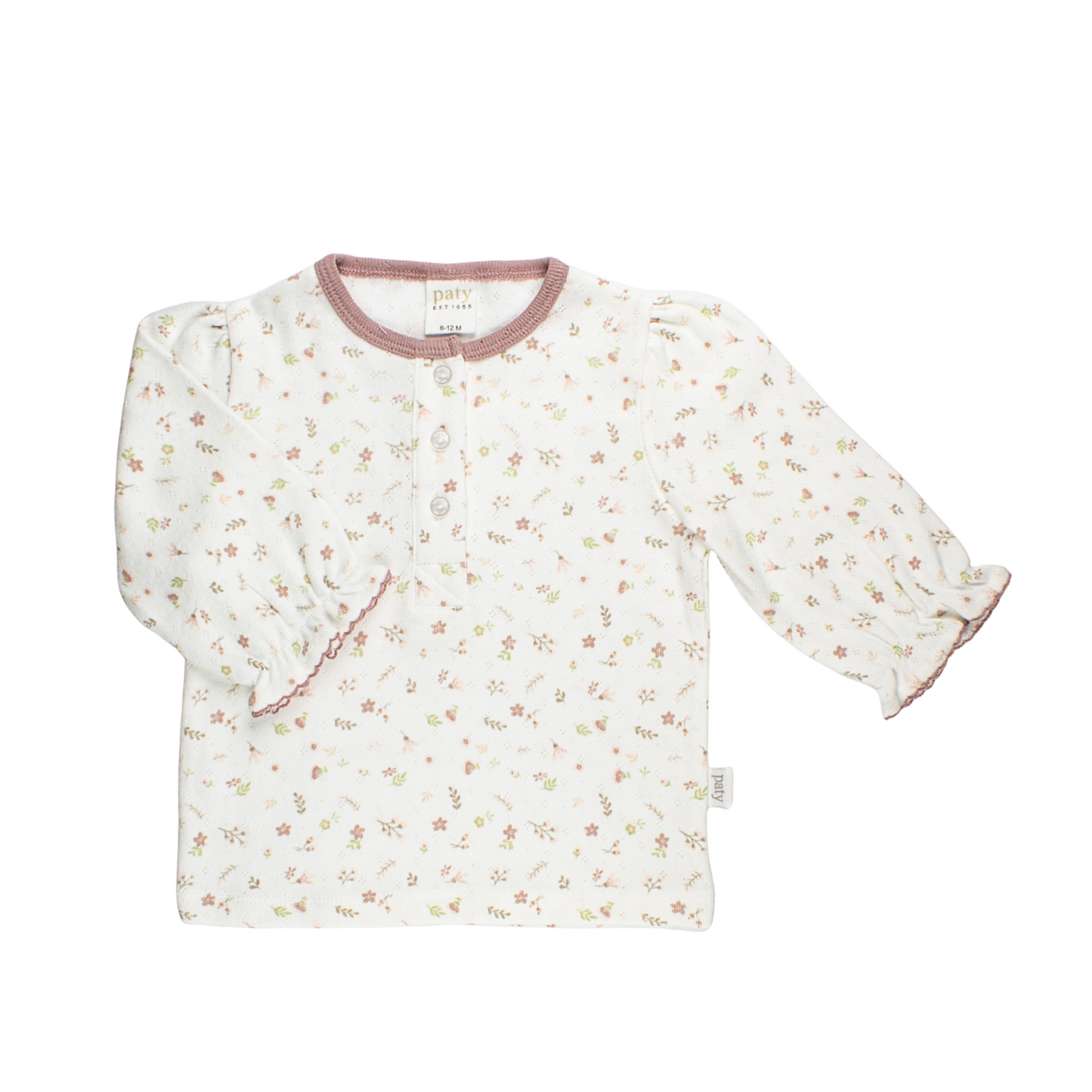 Girls Pointelle Knit Top (Fall Holiday Collection 2025)