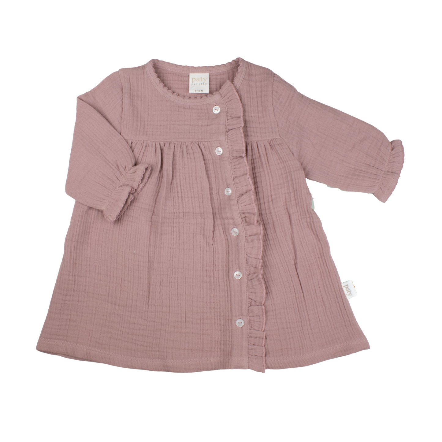 Organic Cotton Muslin Baby Tunic Top
