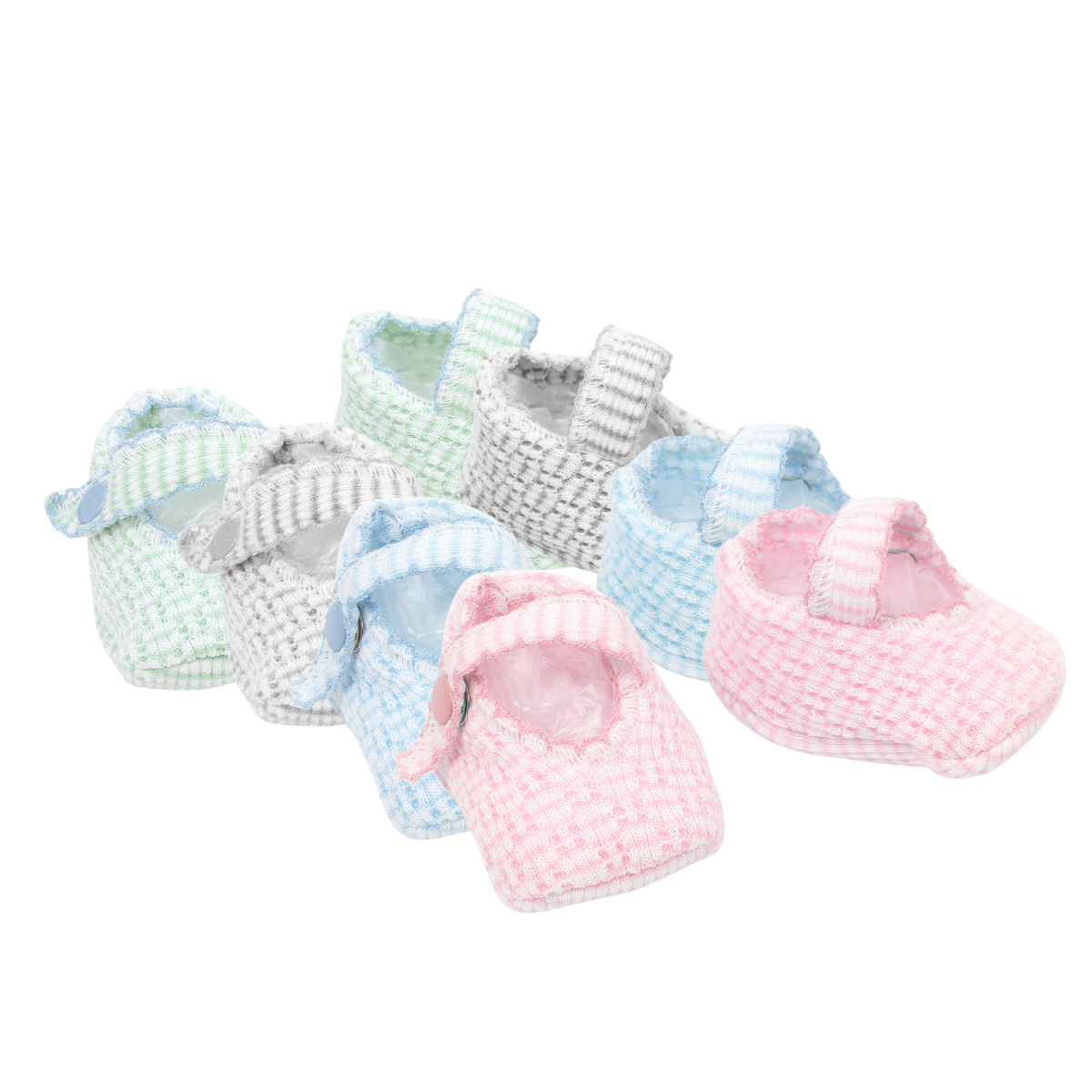 Paty Knit Solid Color Crib Shoes