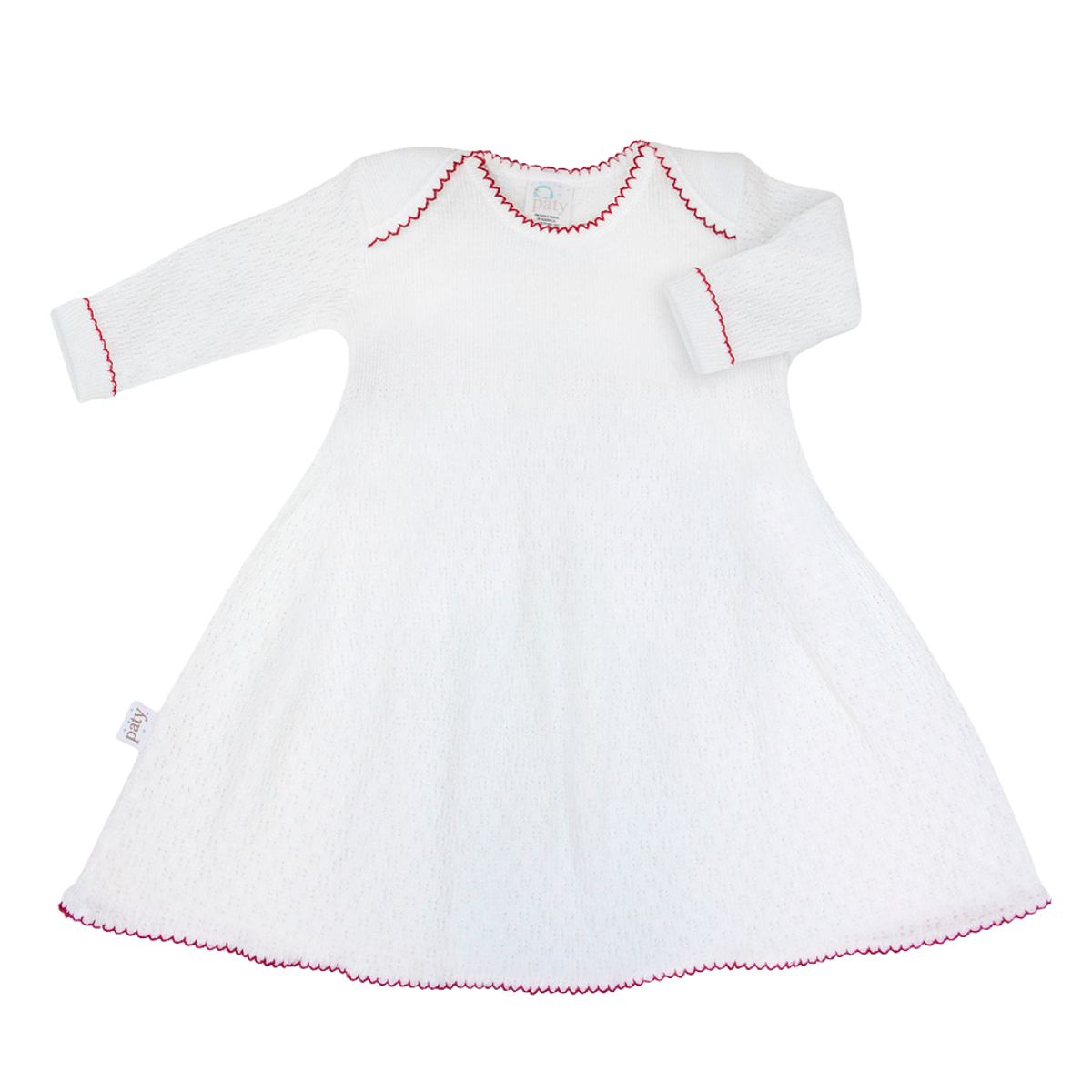 Monogrammed White Lap Shoulder Dress #MG100