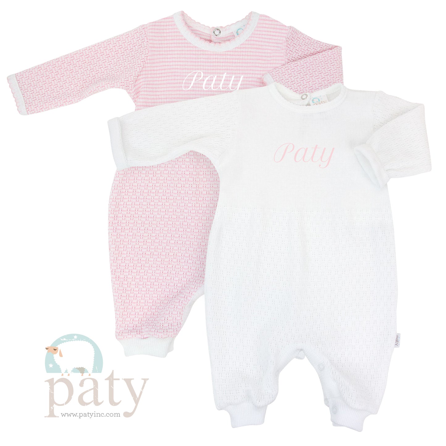 Monogrammed Paty Romper Key-Hole Back