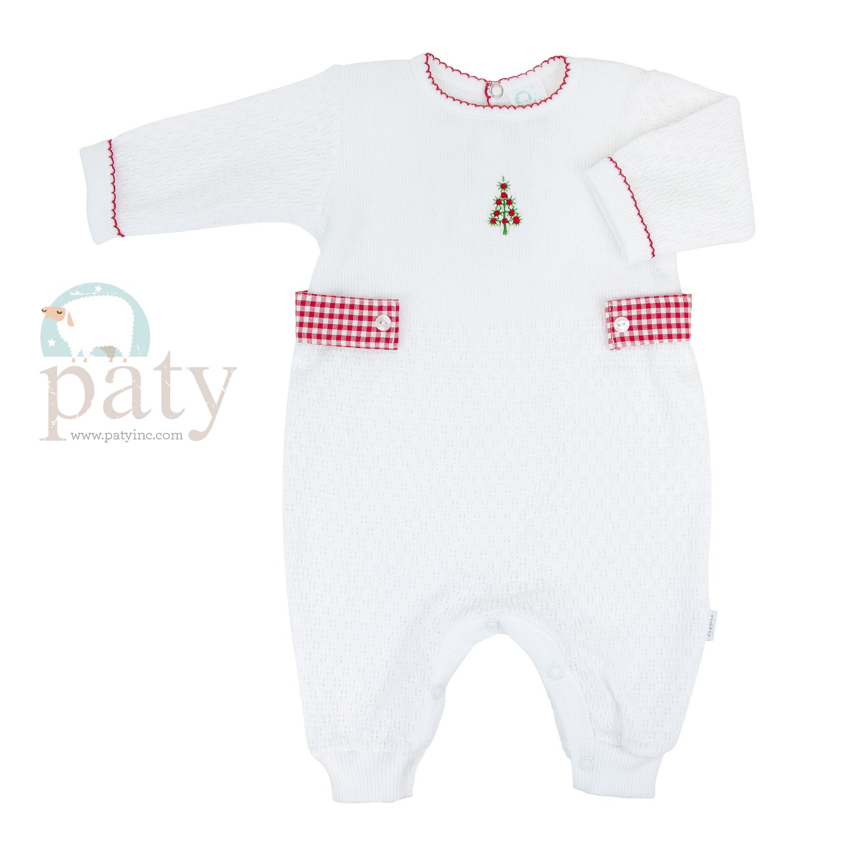 Hand Embroidered Baby Romper, Christmas Romper, Holiday Romper on sale for baby