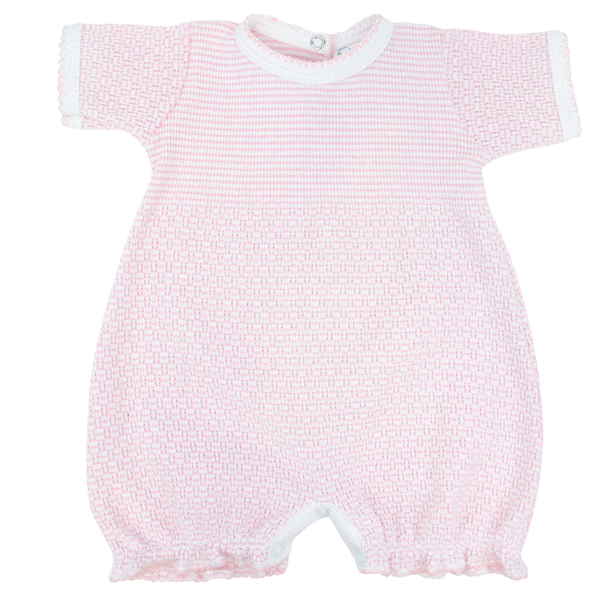 Paty Knit Monogrammed Bubble with Ruffle Hem