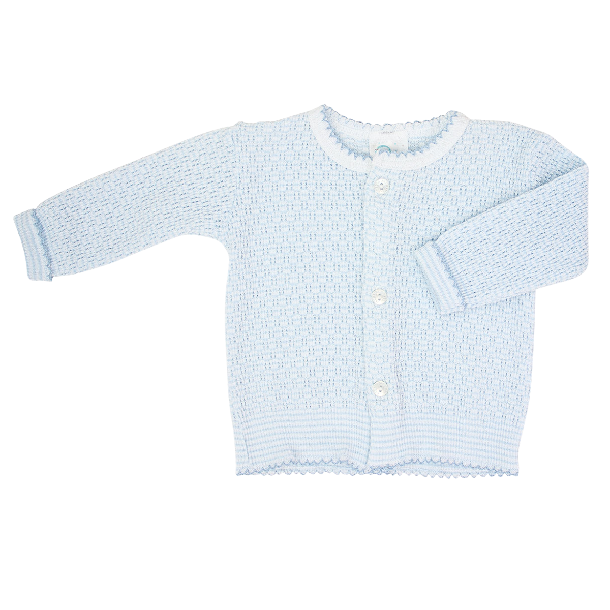 Paty Knit Cardigan Sweater with Circle Monogram