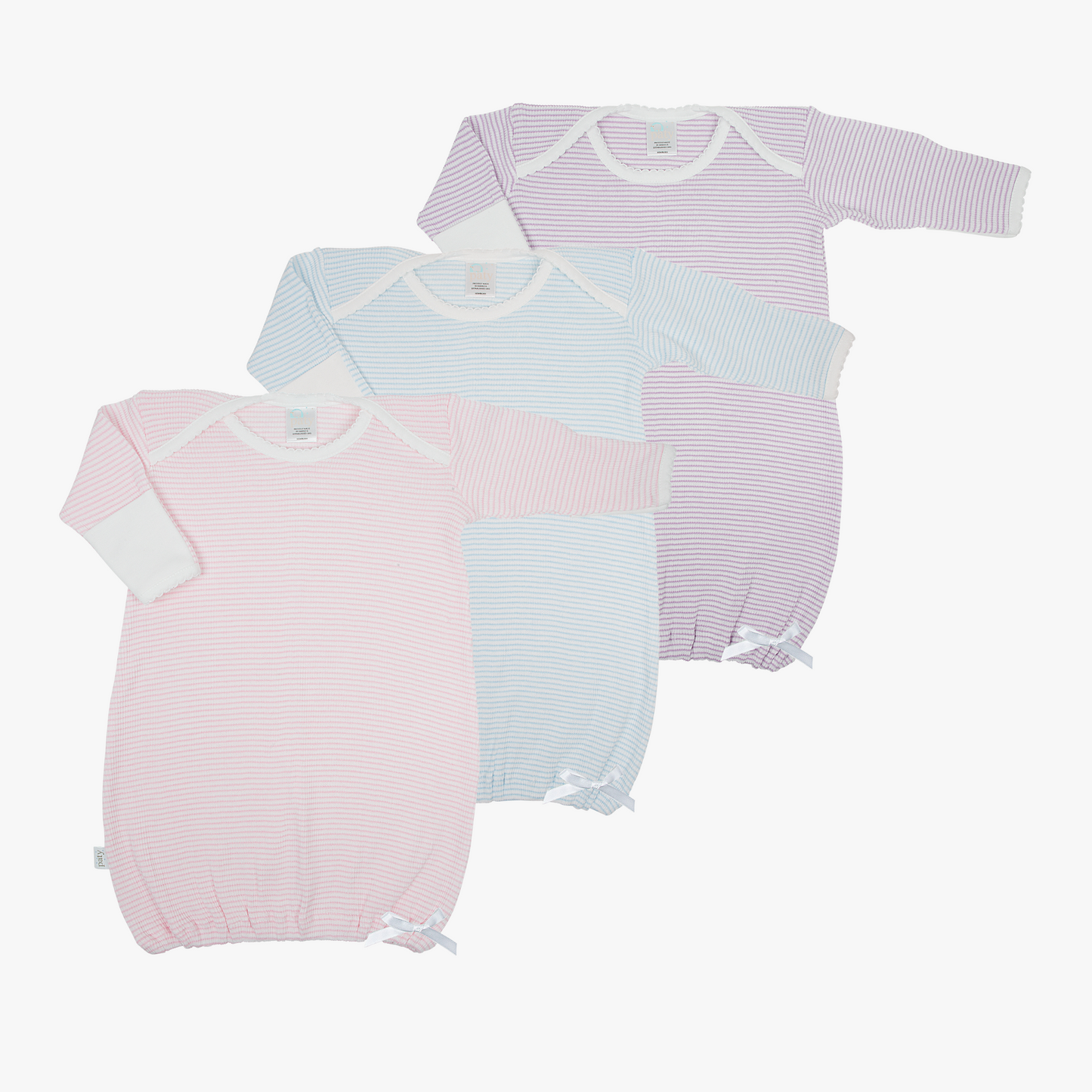 LS Rib Knit Lap Shoulder Gown #RB1501