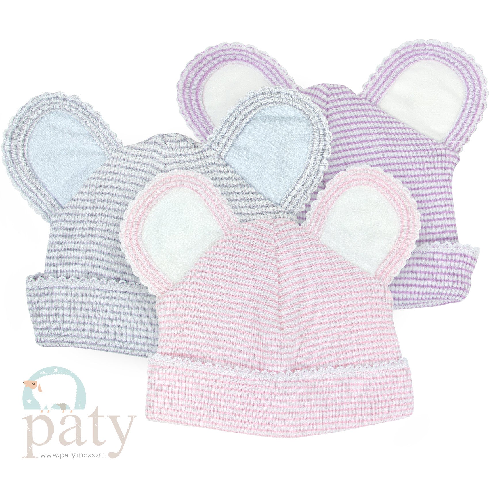 Paty Knit Saylor Beanie with Bow, Pink main image 0