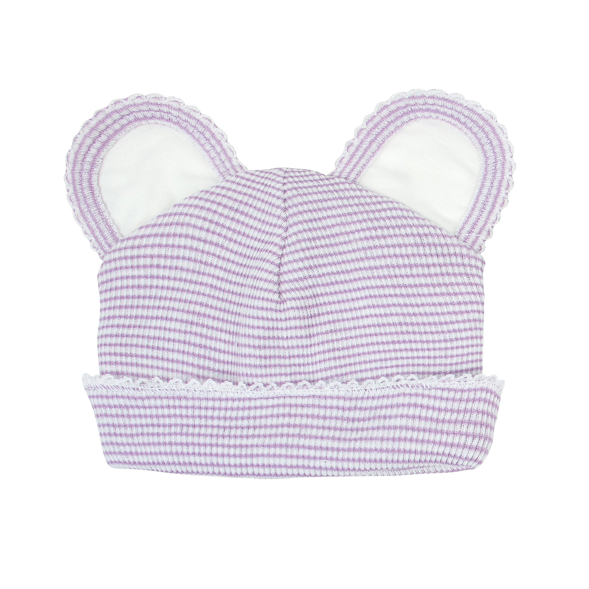 Paty Rib Knit Bear Beanie