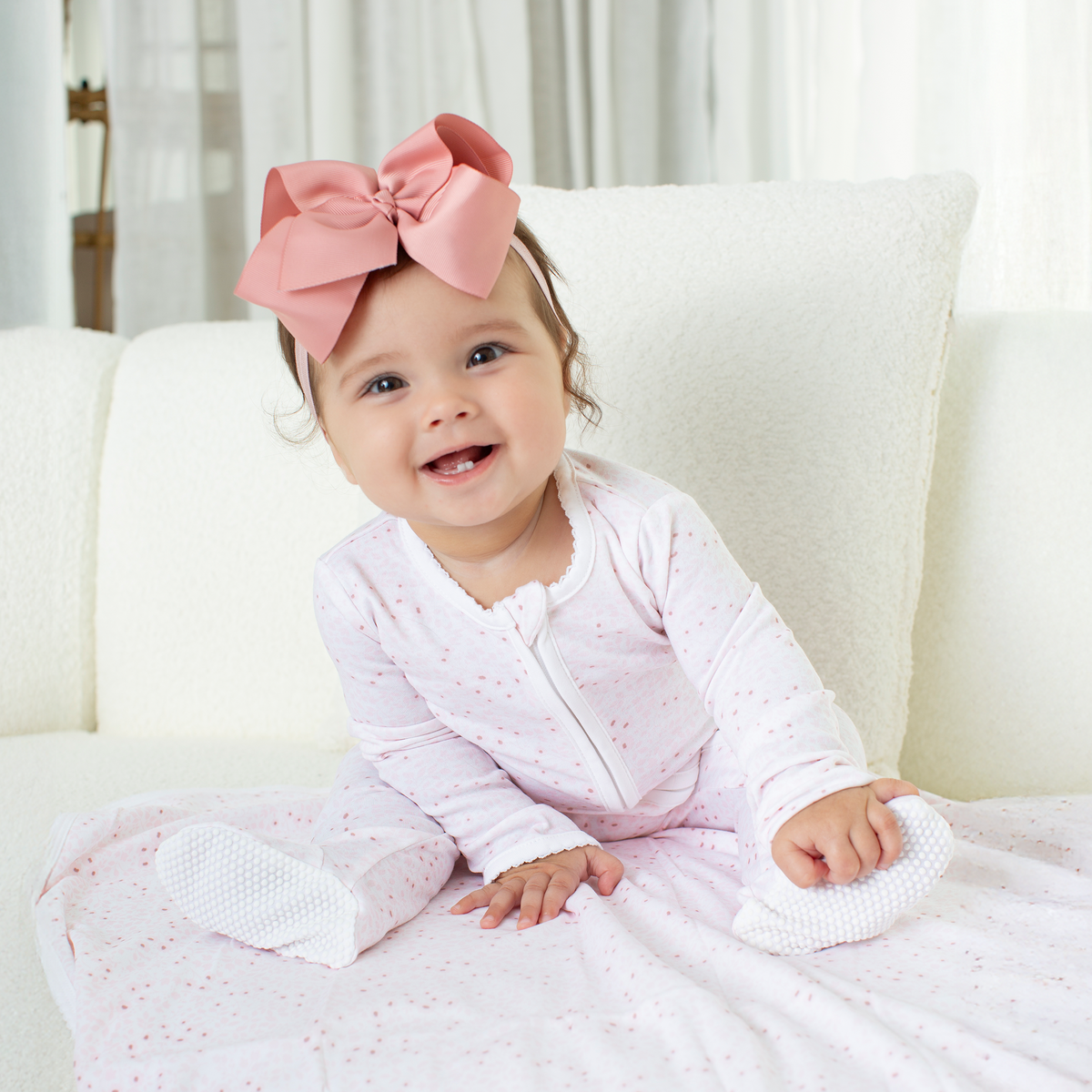 Paty Organic Cotton Zipper Footie