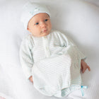 Pinstripe Placket Gown