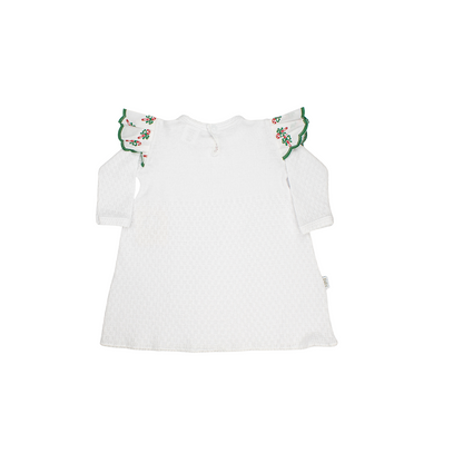 Paty Knit Angel Sleeve Long Sleeve Dress with Candy Cane (Christmas Collection)