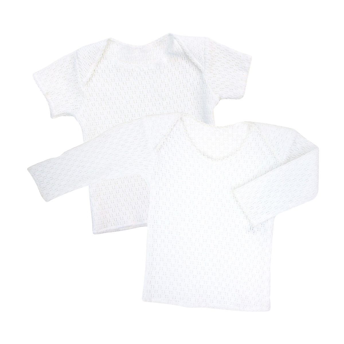 Paty Knit Lap Shoulder Diaper Shirt #106SS #106LS