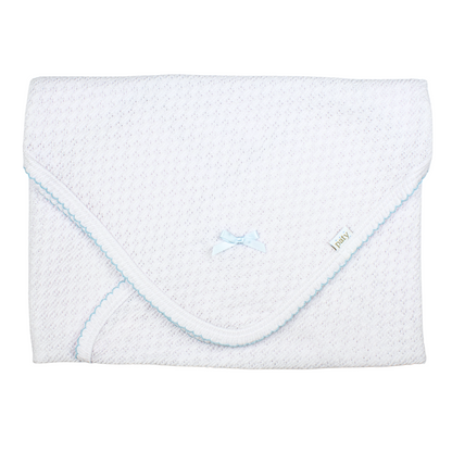 Paty Knit Receiving/Swaddle Blanket #107