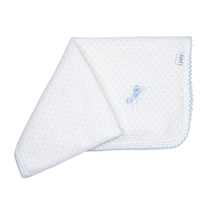 Paty Knit Receiving/Swaddle Blanket #107