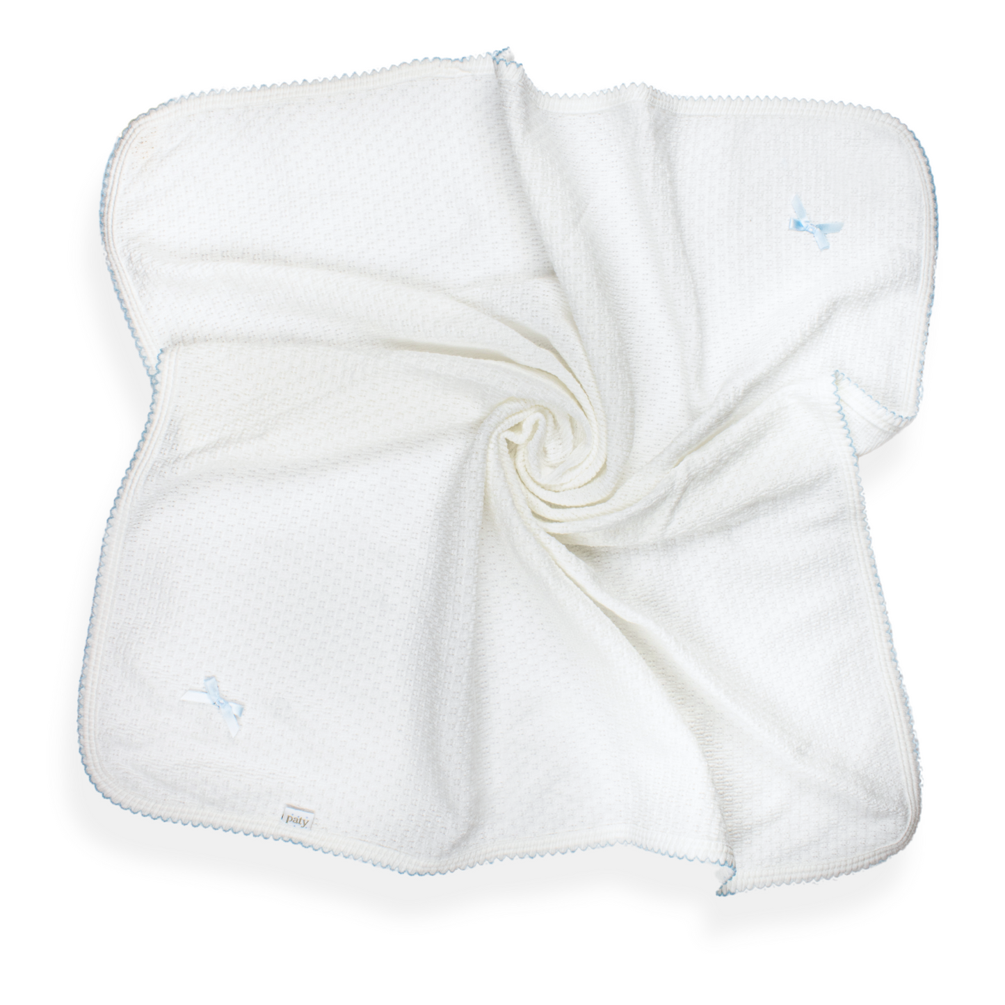 Paty Knit Receiving/Swaddle Blanket #107