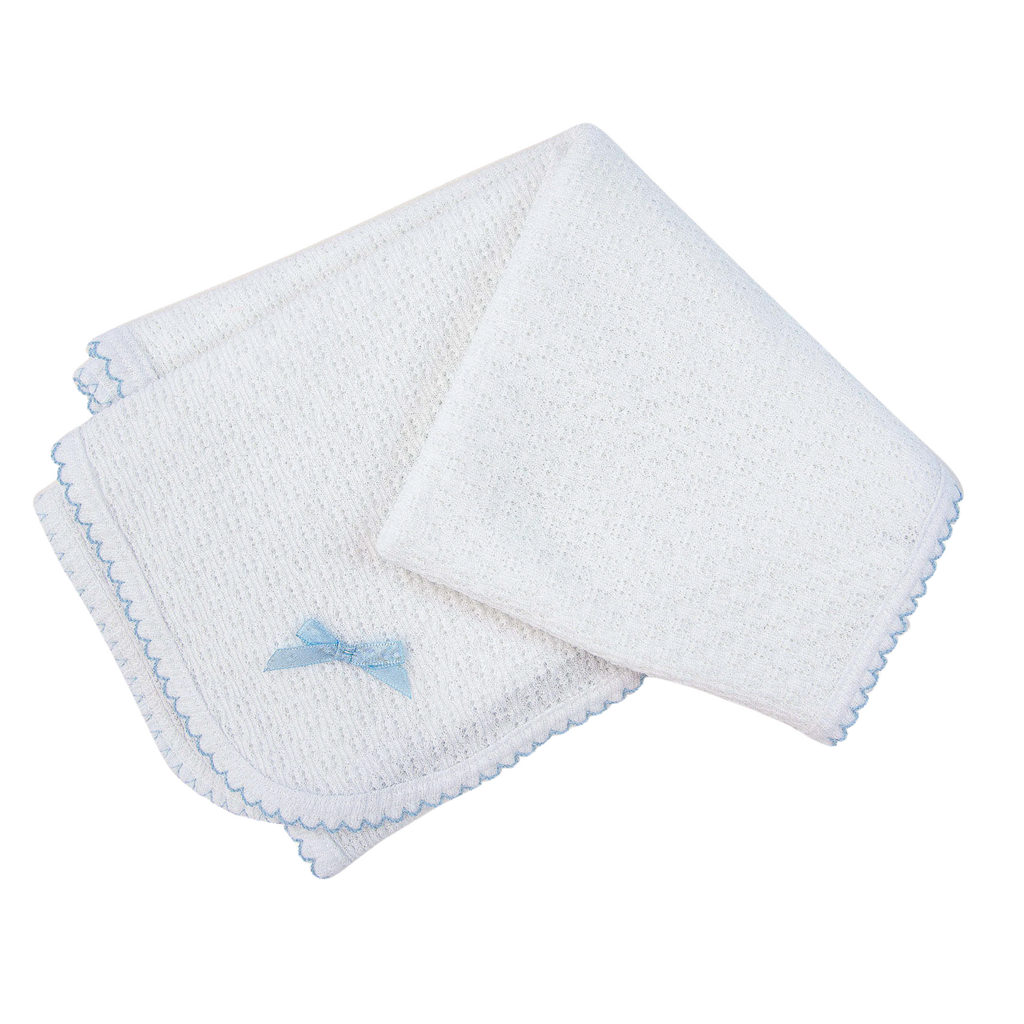 Block Style Monogrammed Swaddle Blanket