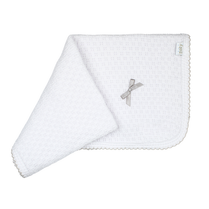 Paty Knit Receiving/Swaddle Blanket #107